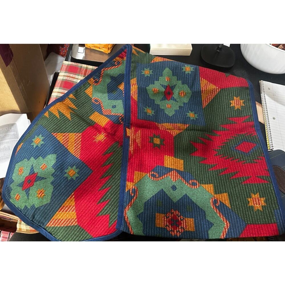 Longaberger SUNSET Reversible TABLE RUNNER‎ AZTEC FABRIC